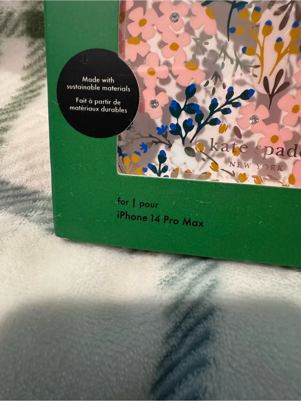 kate spade Pink Floral iPhone 14 Pro Max MagSafe Case with Multicolor Accents